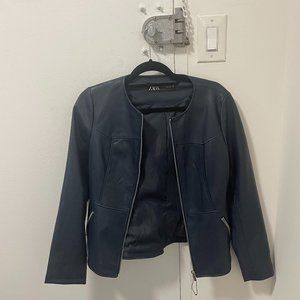 ZARA Leather Blazer
